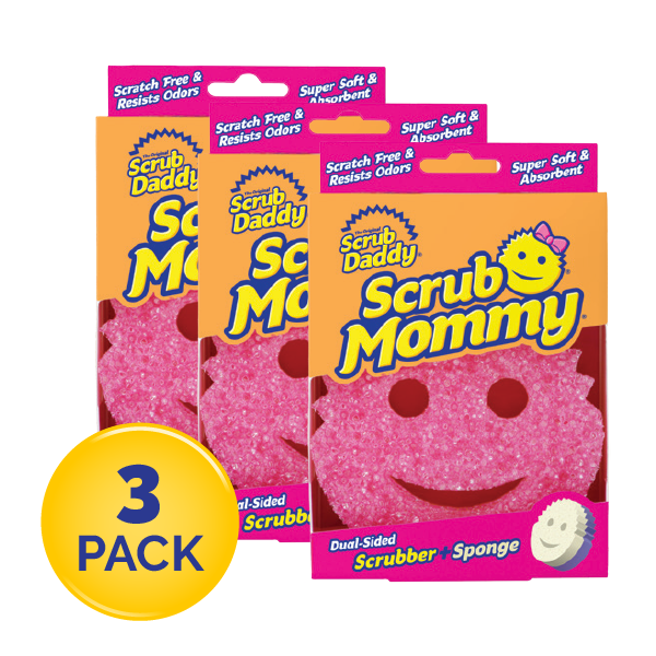 Scrub Daddy + Support - Eponge 3 Couleurs - Daddy Caddy – The Pink Stuff